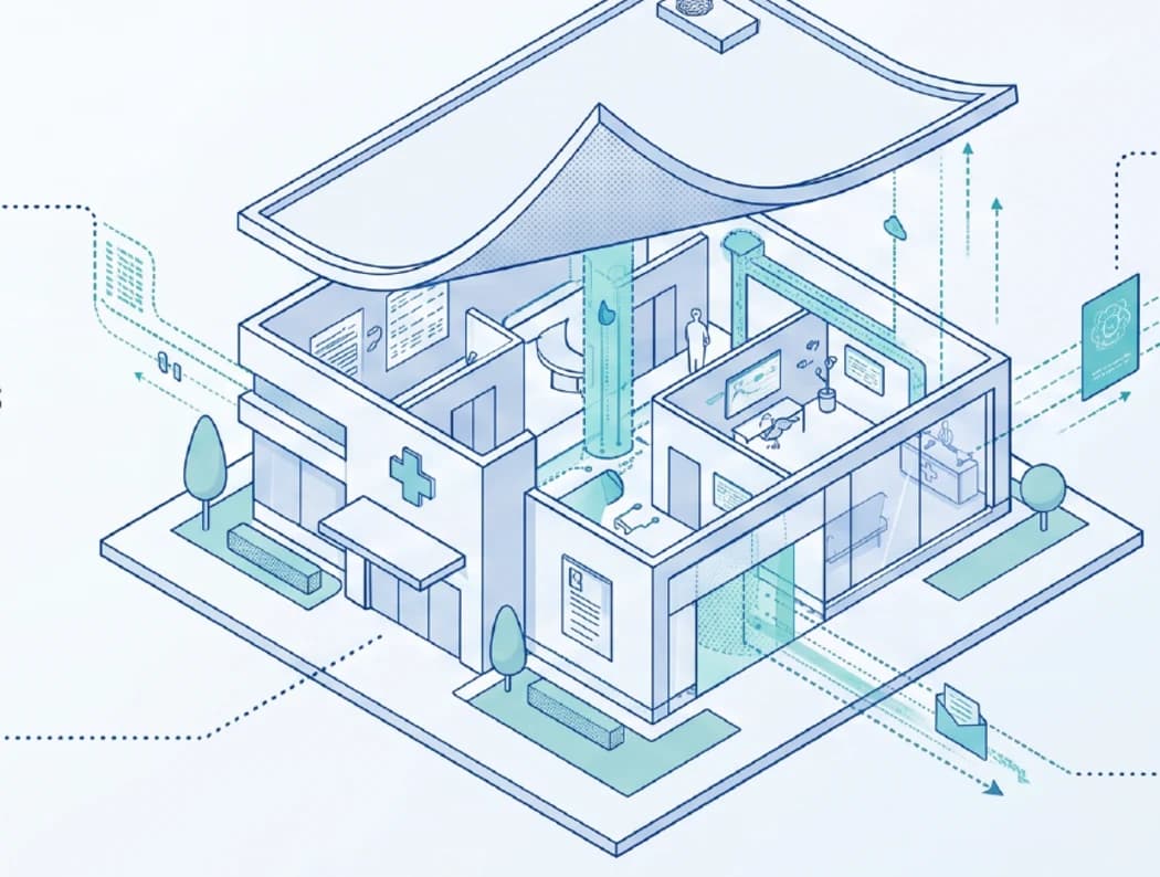 Software-enabled hearing clinic illustration